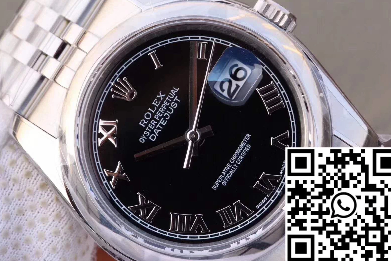 Rome 116234 36mm Time Factory AR Scale Black Datejust Rolex Dial 0521